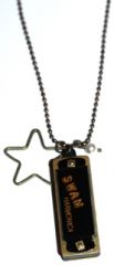 Collier harmonica noir Collier harmonica noir