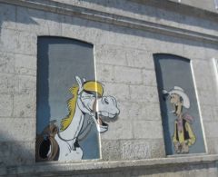 Mur à Angoulême Lucky Luke