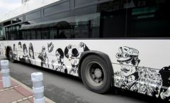 Les bus au festival de la BD d'angoulême